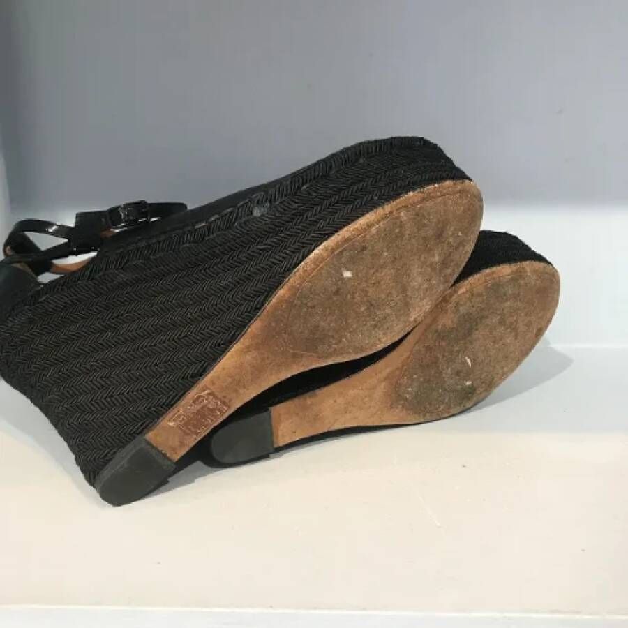 Givenchy Pre-owned Leather sandals Black Dames