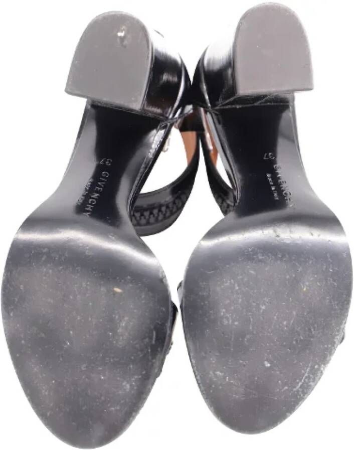 Givenchy Pre-owned Leather sandals Black Dames