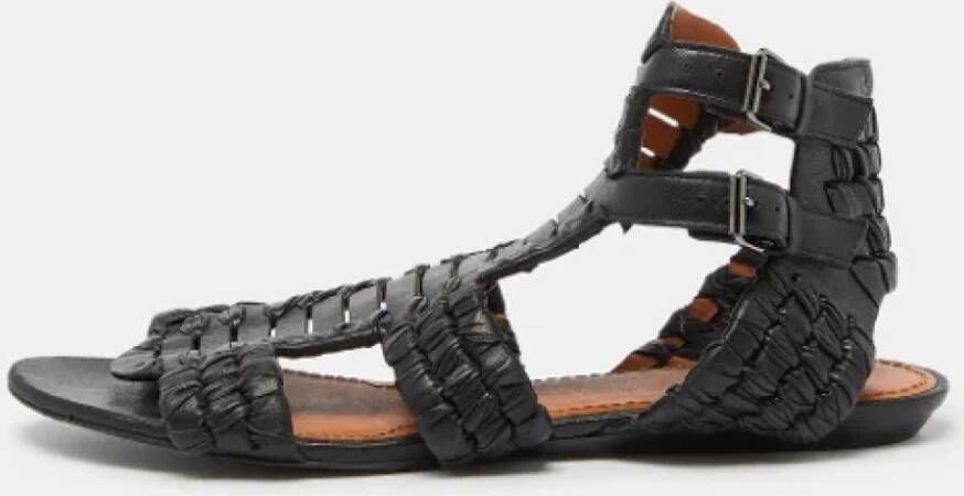 Givenchy Pre-owned Leather sandals Black Dames