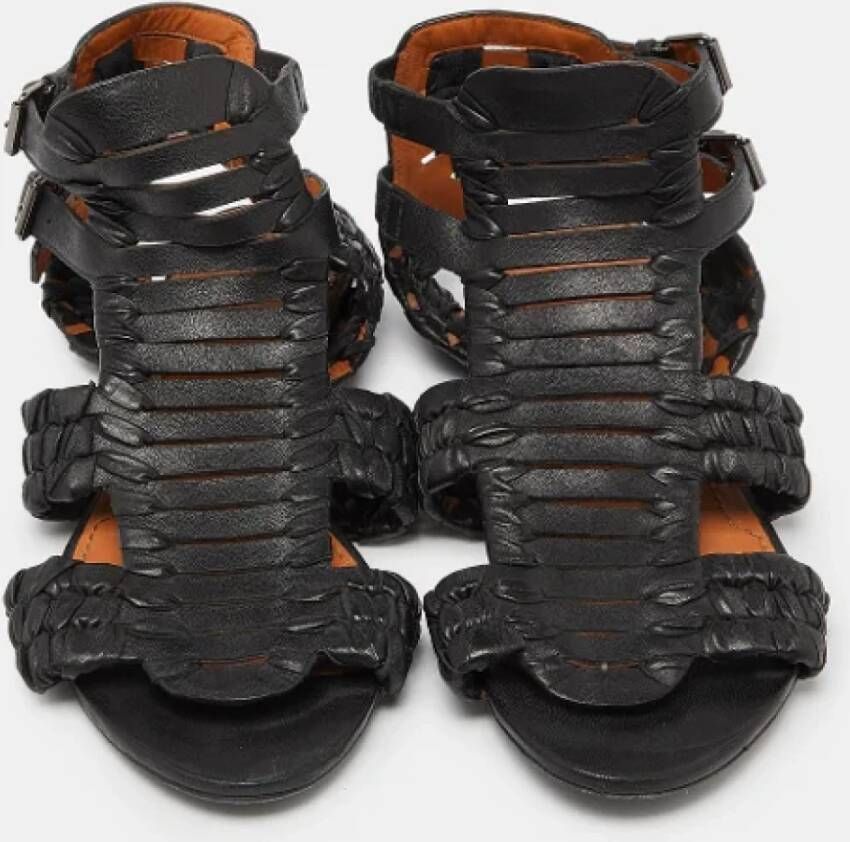 Givenchy Pre-owned Leather sandals Black Dames