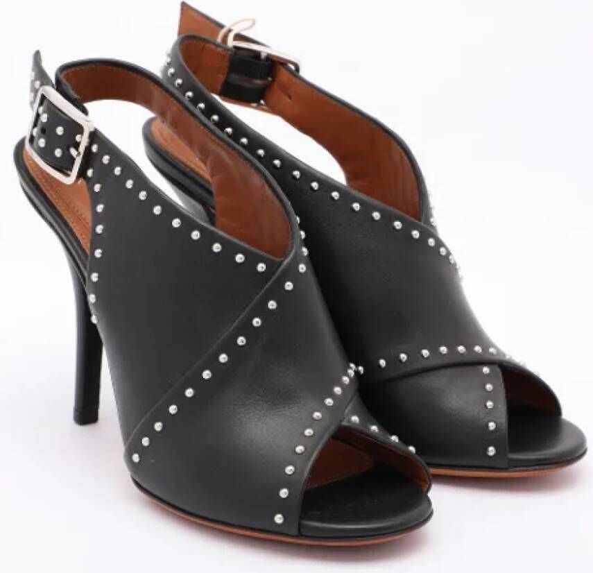 Givenchy Pre-owned Leather sandals Black Dames