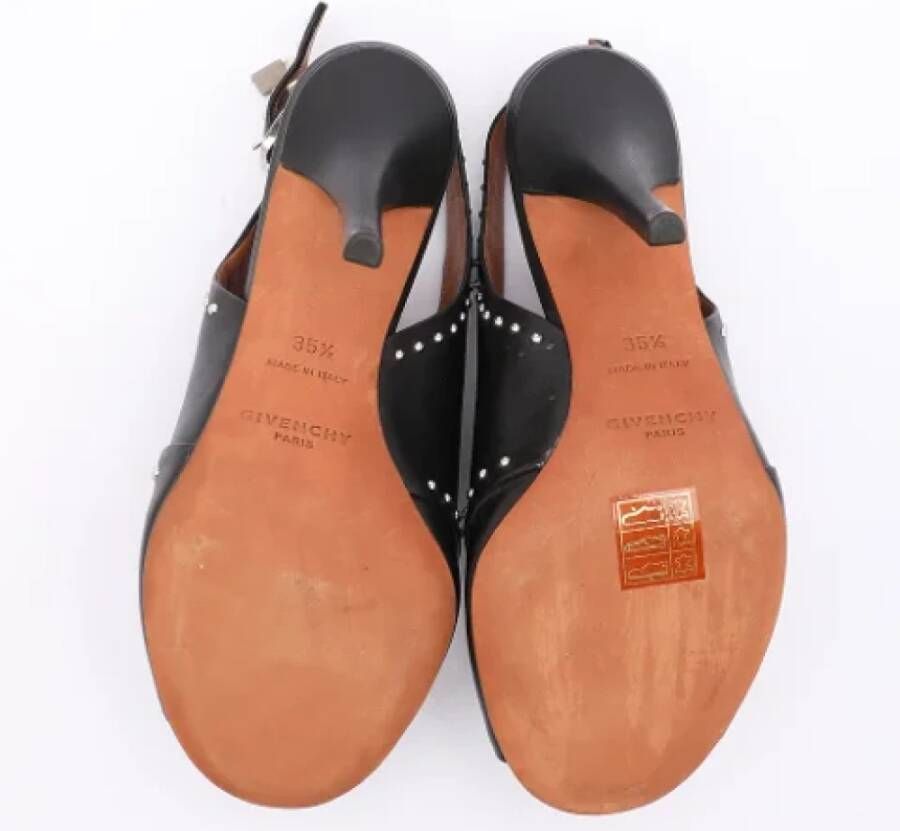 Givenchy Pre-owned Leather sandals Black Dames