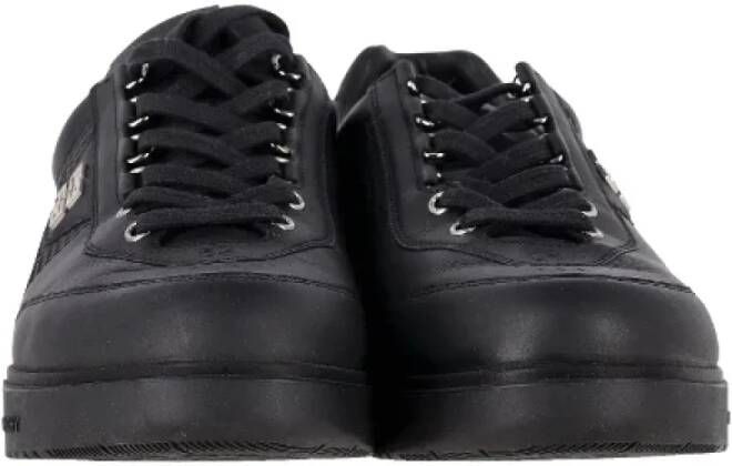 Givenchy Pre-owned Leather sneakers Black Heren