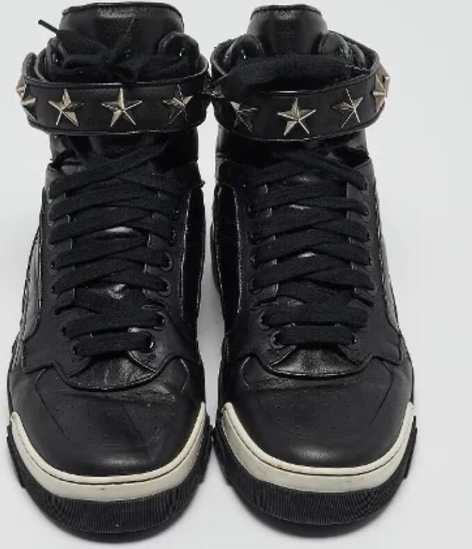 Givenchy Pre-owned Leather sneakers Black Heren