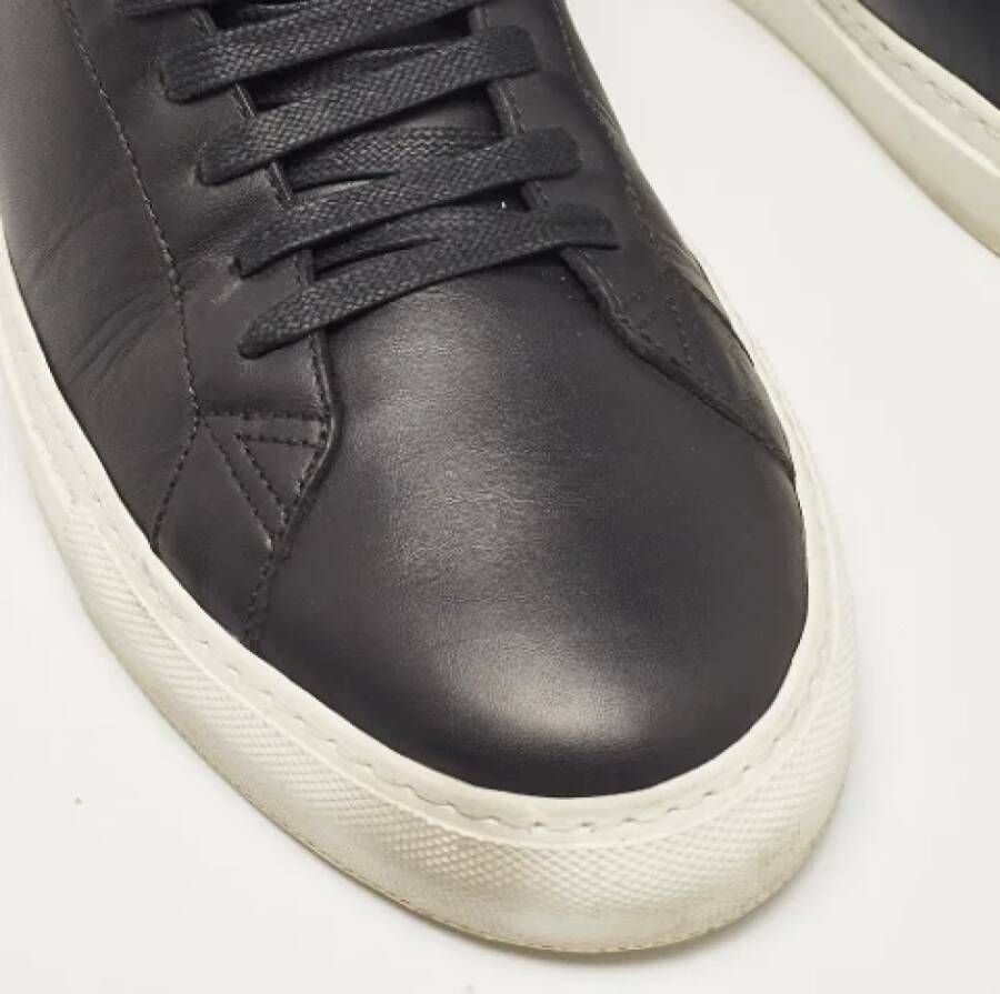 Givenchy Pre-owned Leather sneakers Black Heren