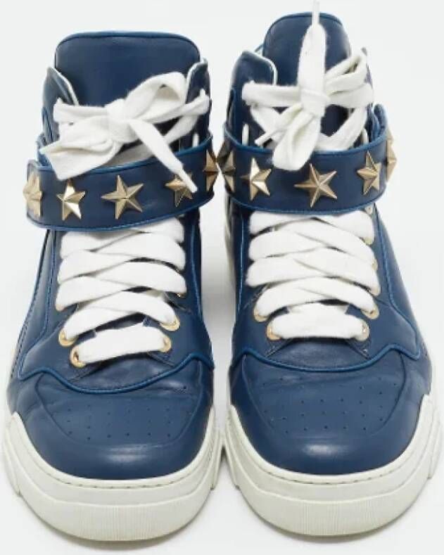 Givenchy Pre-owned Leather sneakers Blue Heren