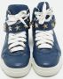 Givenchy Pre-owned Leather sneakers Blue Heren - Thumbnail 3