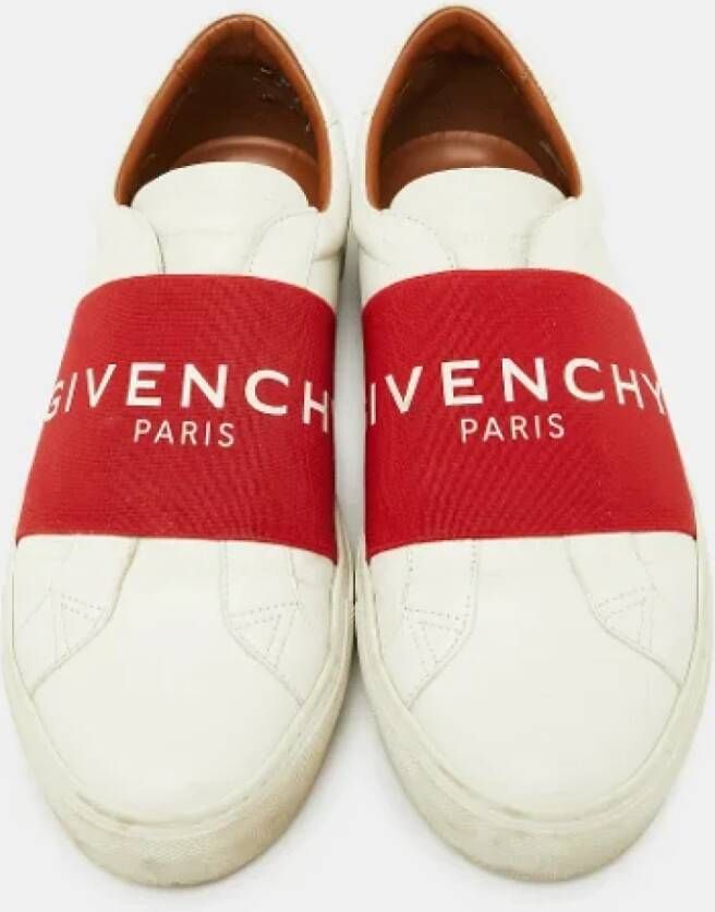 Givenchy Pre-owned Leather sneakers White Heren