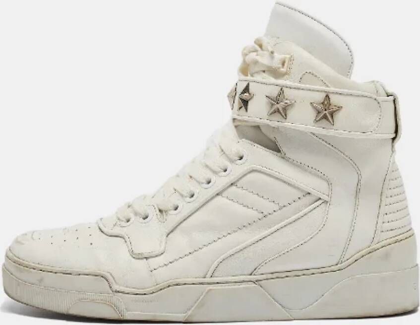 Givenchy Pre-owned Leather sneakers White Heren