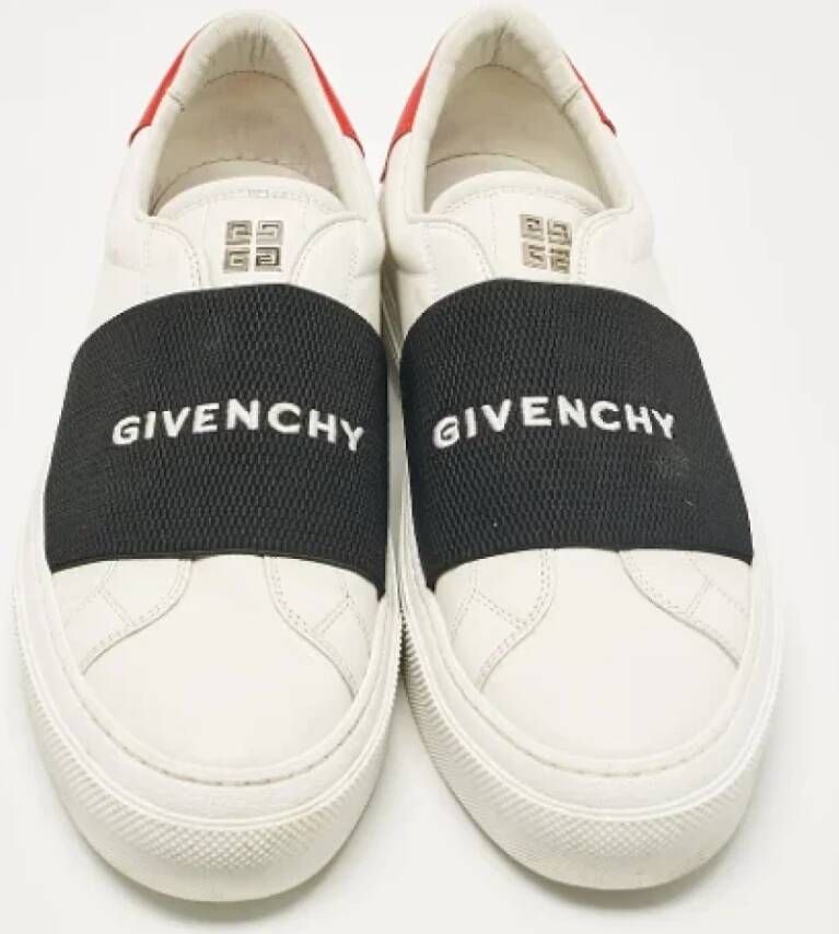 Givenchy Pre-owned Leather sneakers White Heren