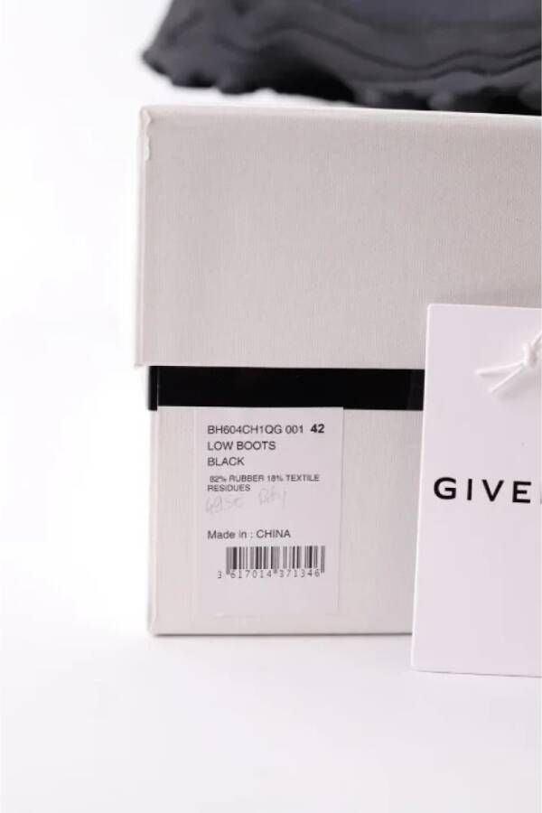 Givenchy Pre-owned Rubber boots Black Heren