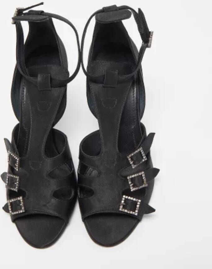 Givenchy Pre-owned Satin sandals Black Dames