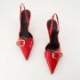 Givenchy Rode leren puntige neus hakken Red Dames - Thumbnail 6