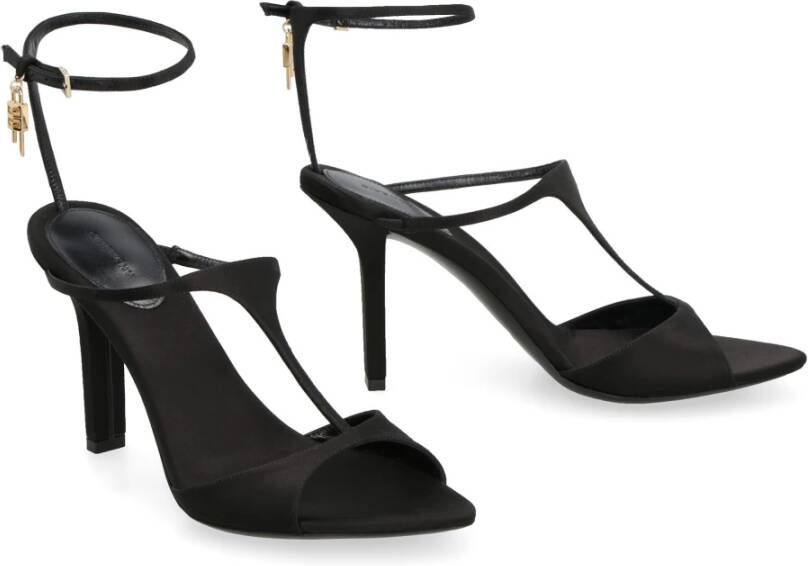 Givenchy Satijnen sandalen met verstelbare enkelband Black Dames