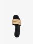 Givenchy Zwarte Geweven-Raffia Platte Muiltjes Black Dames - Thumbnail 8