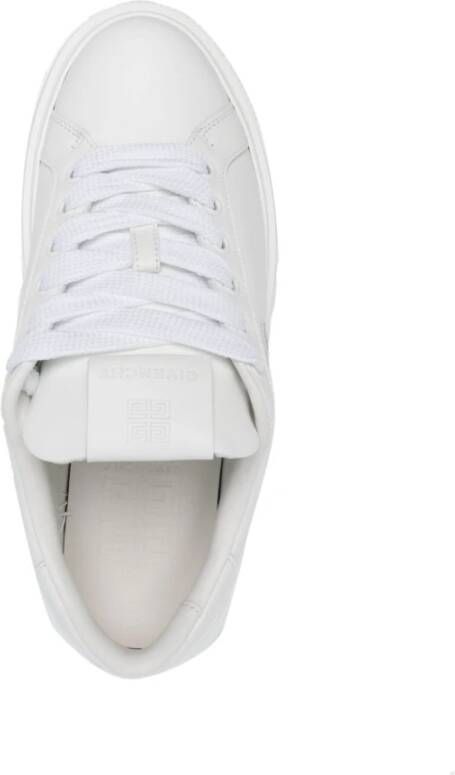 Givenchy Witte Sneakers met Blauwe Accenten White Dames