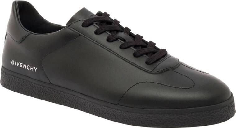 Givenchy Zwarte Leren Lage Sneakers Black Heren - Foto 7