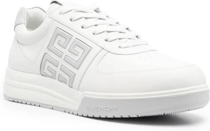 Givenchy Witte 4G Lage Sneakers White Heren