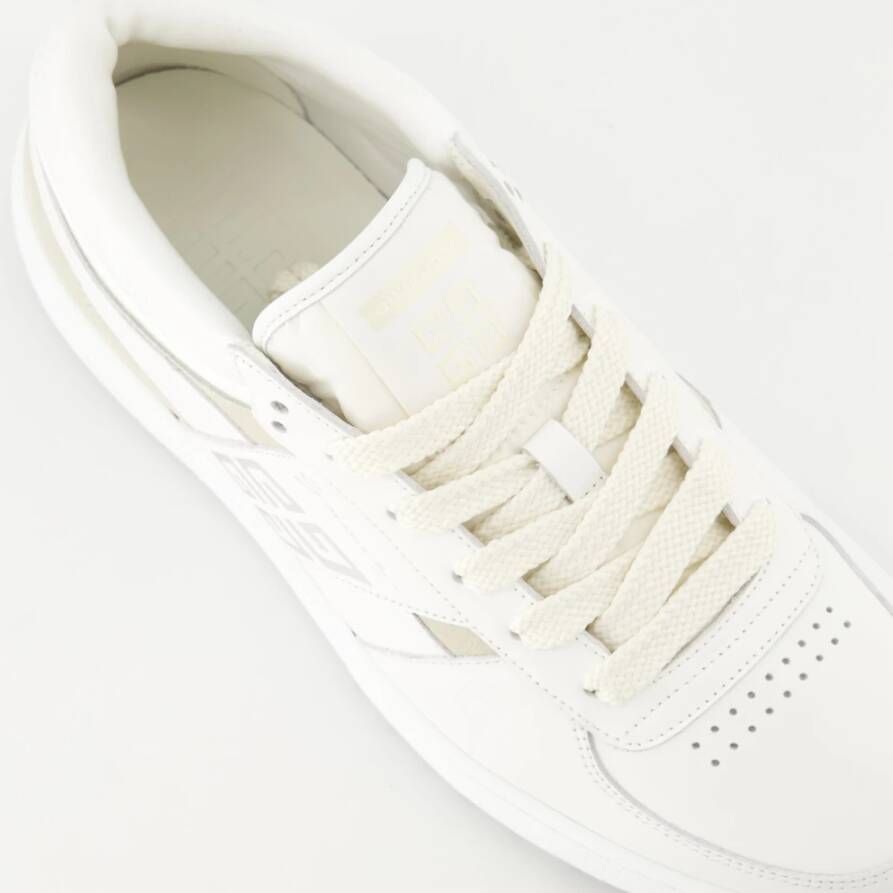 Givenchy Witte en Beige Leren Sneakers White Heren