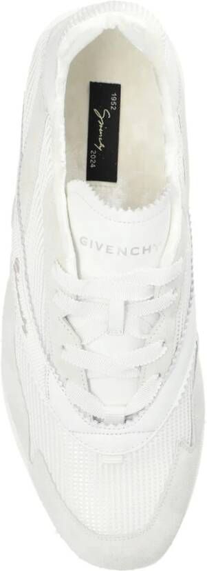 Givenchy Witte lage top sneakers ijs suede White Heren