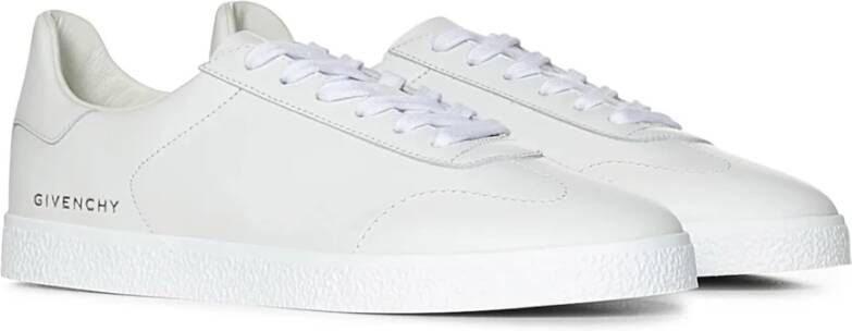 Givenchy Witte Leren Lage Sneakers White Dames