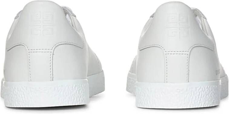 Givenchy Witte Leren Lage Sneakers White Dames