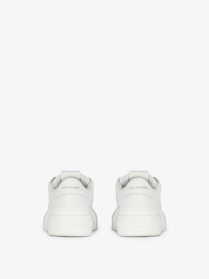 Givenchy Witte Leren Sneakers met 4G Patch White Dames