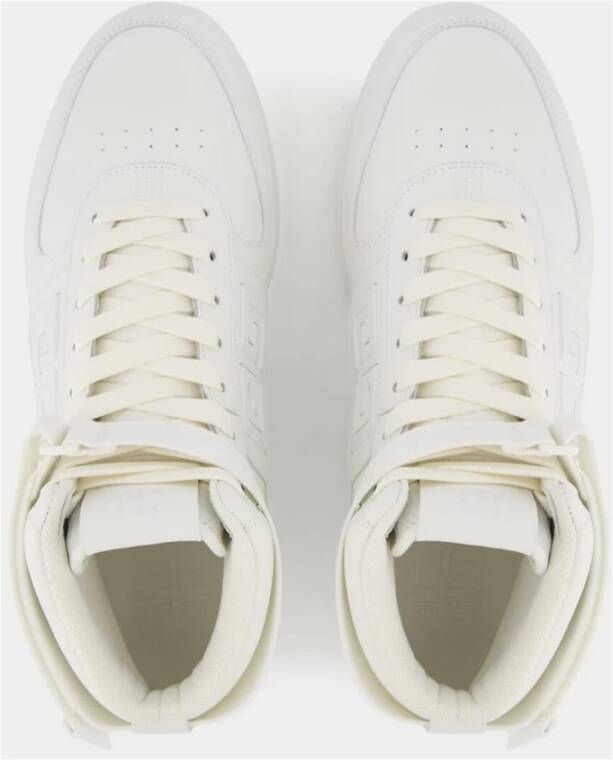 Givenchy Witte Leren Sneakers White Heren