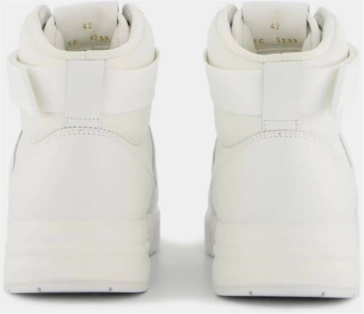 Givenchy Witte Leren Sneakers White Heren