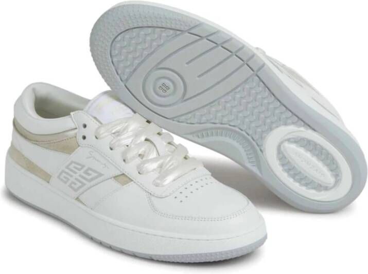 Givenchy Witte Sneakers met 4G Motief Ontwerp White Dames