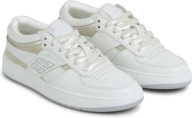 Givenchy Witte Sneakers met 4G Motief Ontwerp White Dames