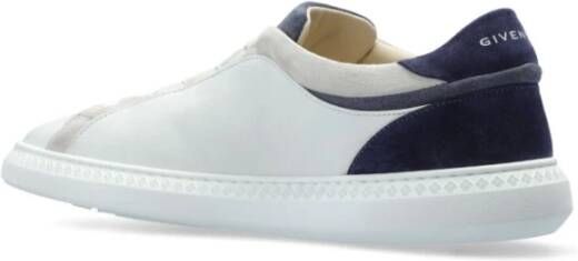 Givenchy Witte Sneakers met Blauwe Accenten White Heren