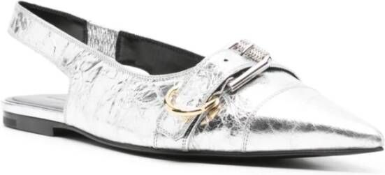 Givenchy Zilveren Platte Slingback Schoenen Gray Dames