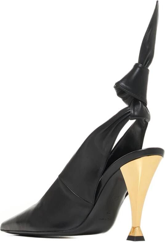 Givenchy Zwarte Boog Slingback Pumps Black Dames