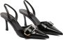 Givenchy Zwarte Leren Slingback Sandalen Black Dames - Thumbnail 5