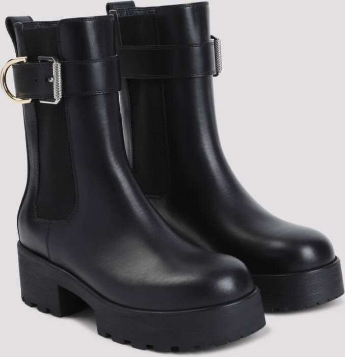 Givenchy Zwarte Enkellaarsjes met 5cm Hak Black Dames