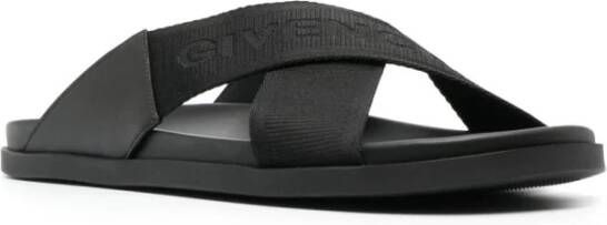 Givenchy Zwarte G Plage Platte Sandalen Black Heren