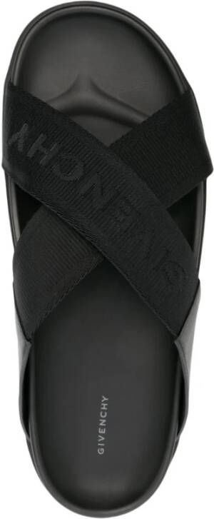 Givenchy Zwarte G Plage Platte Sandalen Black Heren