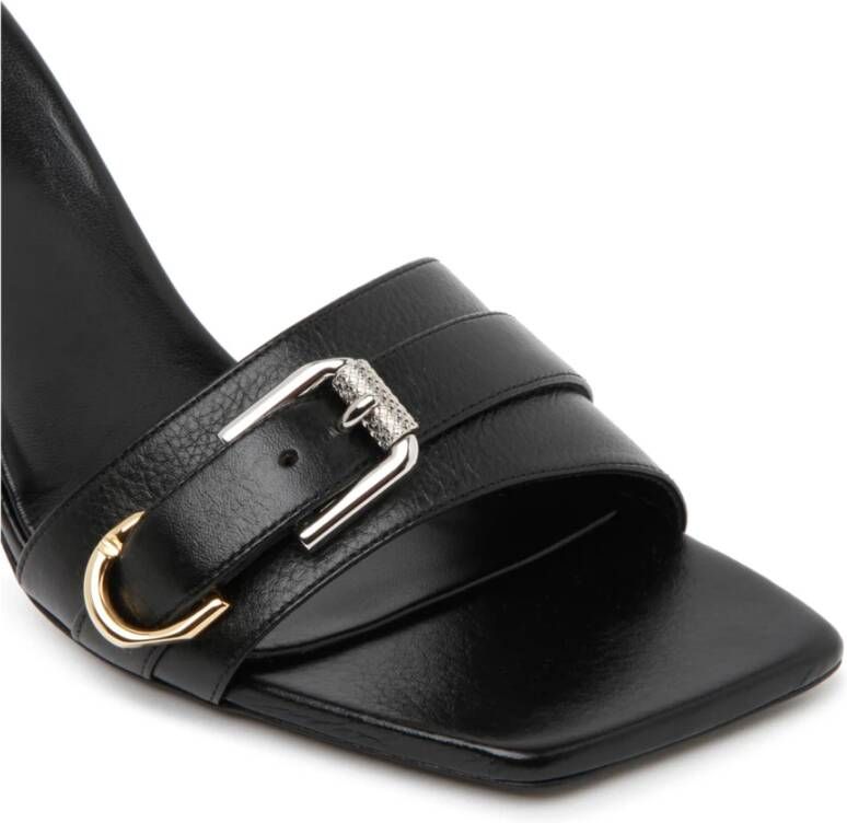 Givenchy Zwarte kalfsleren Voyou-sandalen Zwart Dames