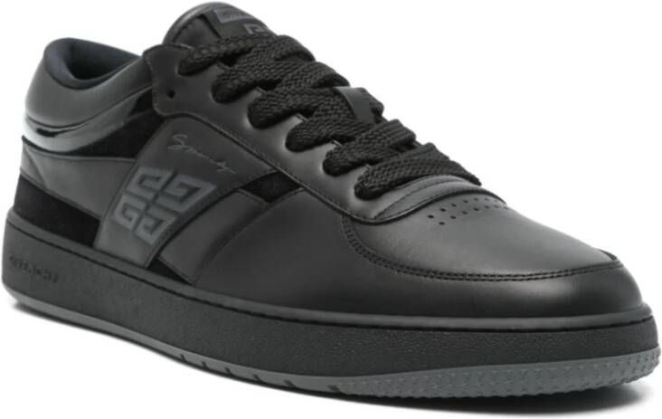 Givenchy Zwarte lage suède sneakers Black Heren