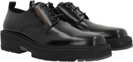 Givenchy Zwarte leren Derby schoenen Black Heren