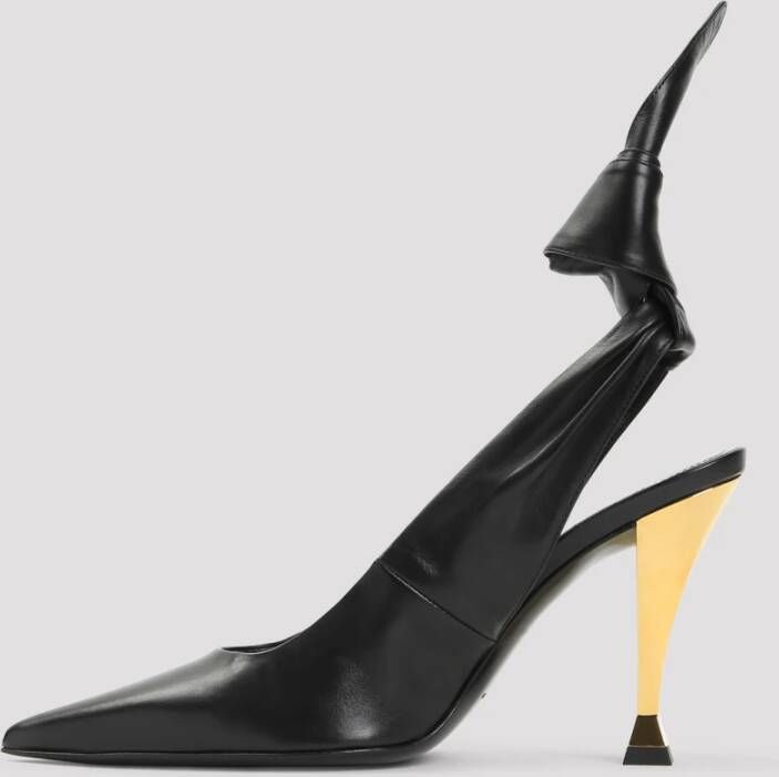 Givenchy Zwarte Leren Pumps Elegante Hakken Black Dames