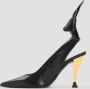 Givenchy Zwarte Leren Pumps Elegante Hakken Black Dames - Thumbnail 2