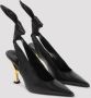 Givenchy Zwarte Leren Pumps Elegante Hakken Black Dames - Thumbnail 3