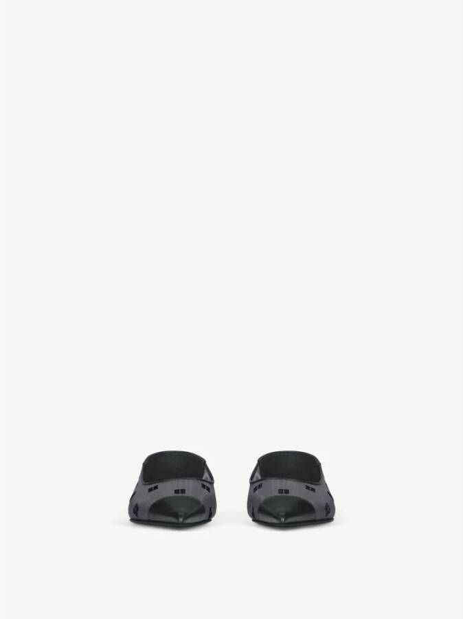 Givenchy Zwarte Leren Puntige Ballerina Schoenen Black Dames