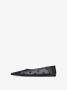 Givenchy Zwarte Leren Puntige Ballerina Schoenen Black Dames - Thumbnail 7