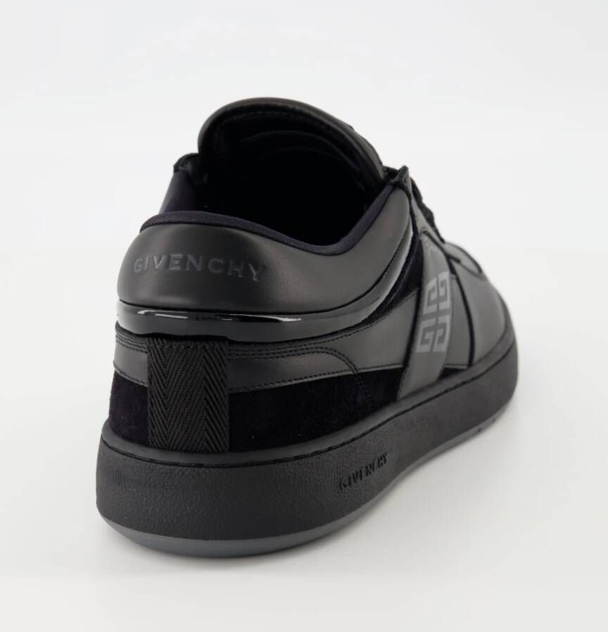 Givenchy Zwarte Leren Sneakers Lente-Zomer 2025 Black Heren