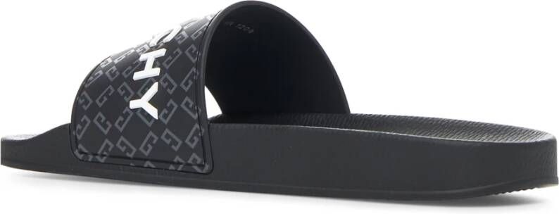 Givenchy Zwarte Slip-On Monogram Rubberen Schoenen Black Heren