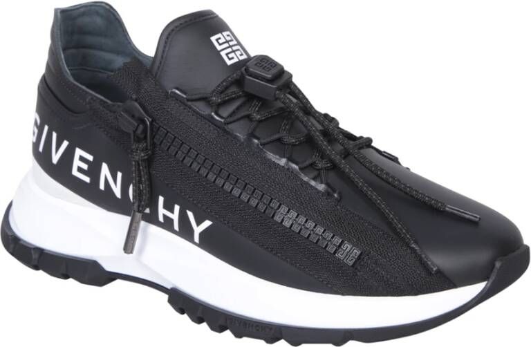 Givenchy Zwarte Sneakers met 4G Rits Black Dames