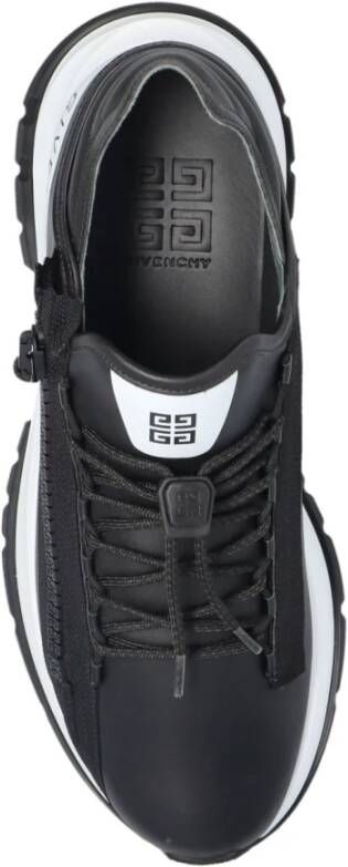 Givenchy Zwarte Sneakers met Voor- en Zijsluiting Black Heren